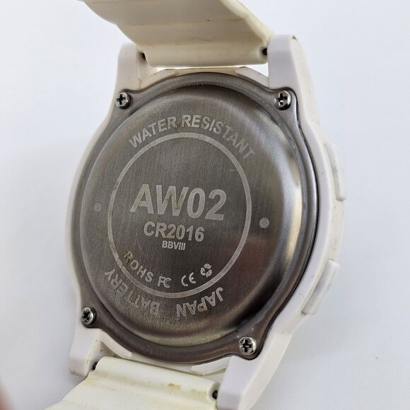 Beeasy AW02 Men's Ultra Slim Digital Watch 44MM White Plastic Bands New Battery - Picture 7 of 15